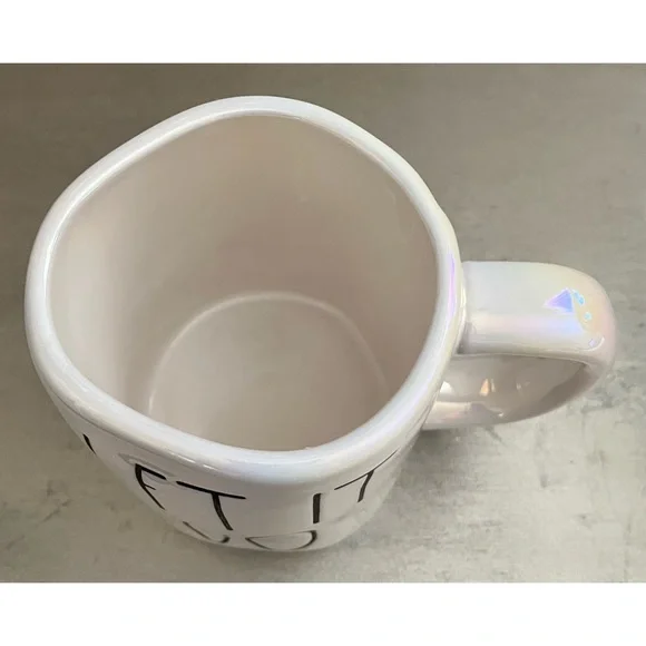 NWT Rae Dunn Disney Frozen “LET IT GO” Iridescent Double Sided Elsa Mug - Picture 3 of 4